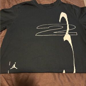 Jordan Black and White Graphic Long Sleeve Tee